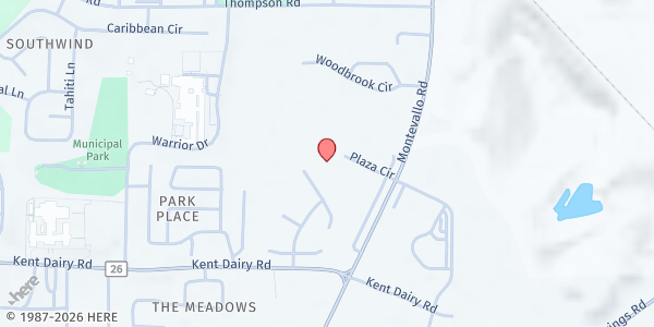 Map showing Alabaster YMCA at 117 Plaza Cir., Alabaster, AL