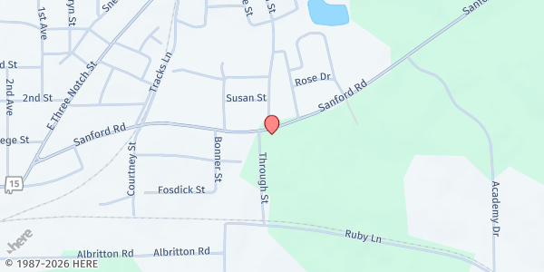 Map showing Christ the King Catholic Church - SVDP at 508 Sanford Rd., Andalusia, AL