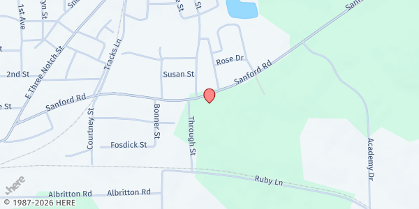 Map showing Christ The King Parish at 508 Sandford Road, Andalusia, AL
