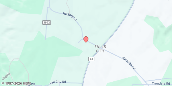 Map showing Arley First Baptist Mobile Pantry at 1610 Hickory Ln, Arley, AL