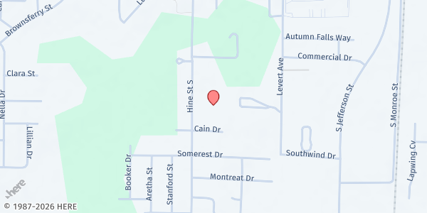 Map showing Ebenezer Missionary Baptist Church - Food Distribution Center at 1911 Hine St S, Athens, AL