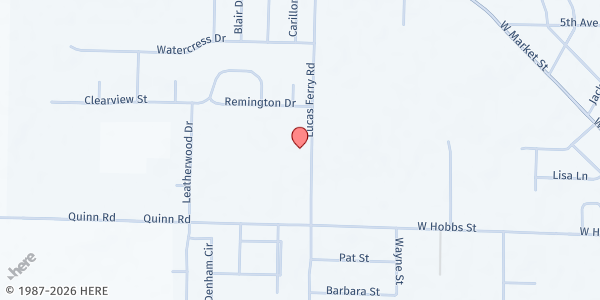 Map showing First Church - Athens - Food Distribution Center at 17175 Lucas Ferry Rd, Athens, AL