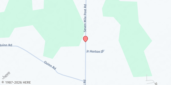 Map showing Full Gospel Tabernacle at 17470 Seven Mile Post Road, Athens, AL