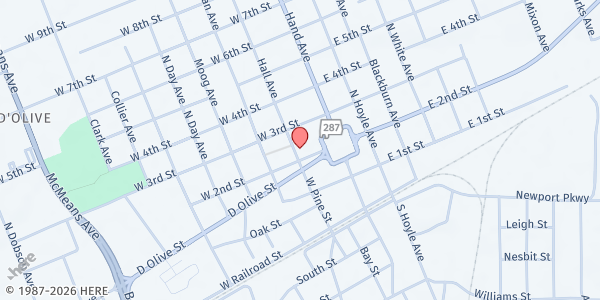 Map showing Baldwin First United Methodist Church at Baldwin First United Methodist Church, Bay Minette, AL