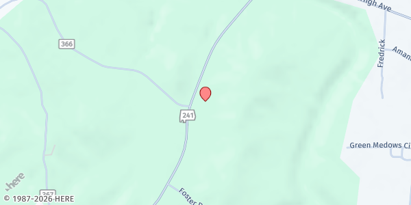 Map showing Hines Memorial Baptist Church at 10726 AL-241, Bear Creek, AL