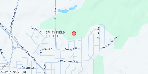 Map showing Bethel Missionary Baptist Church (Pratt City) at 1708 Spencer Avenue, Birmingham, AL