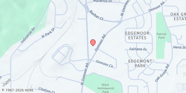 Map showing La Casita at 92 Oxmoor Rd, Birmingham, AL