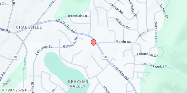 Map showing Life Church Birmingham at 5567 Chalkville Rd., Birmingham, AL