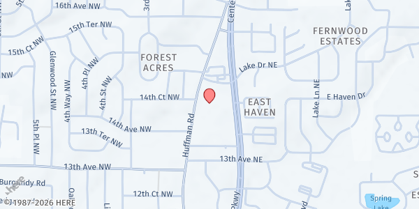 Map showing Northeast YMCA Mobile Pantry at 1480 Center Point Pkwy, Birmingham, AL