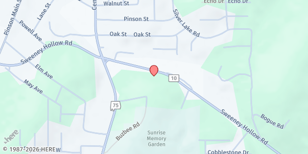 Map showing Revelation Knowledge Bible Church (No Lack Store House) at 3314 Sweeney Hollow Rd, Birmingham, AL