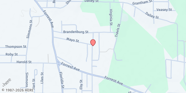 Map showing WS Neal High School at 801 Andrew Jackson St East, Brewton, AL