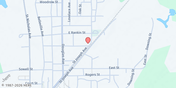 Map showing Zion Fountain A.M.E. Zion Church at 505 Sowell Rd., Brewton, AL
