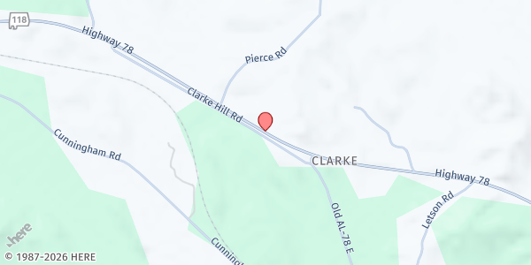 Map showing Feed My Sheep at 33775 AL-118, Carbon Hill, AL