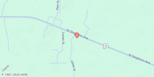 Map showing Washington Baptist Association at 14810 St Stephens Ave., Chatom, AL