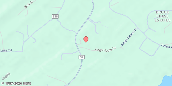 Map showing St. Catherine's Episcopal Church at 642 Kings Home Dr., Chelsea, AL