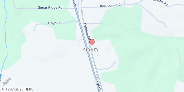 Map showing Triumph Ministry at 17980 Celeste Rd., Citronelle, AL