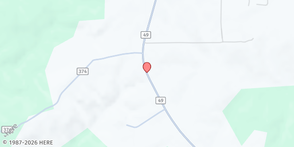 Map showing Triumph Church of Chilton County at 5066 County Rd. 49, Clanton, AL