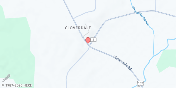 Map showing Mission Pointe Church at 13375 Hwy 175, Cloverdale, AL