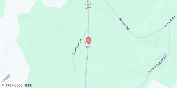 Map showing The Open Door at 27915 AL-69, Coffeeville, AL