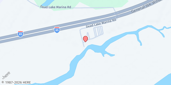 Map showing St. Andrew's Chapel (Creola Park) at 2350 Dead Lake Marina Rd., Creola, AL