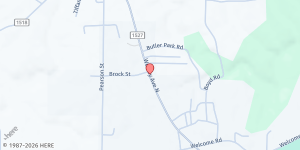 Map showing Fairview Methodist Church (The Crossing) at 1100 Wesley Ave. N., Cullman, AL