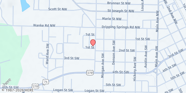 Map showing The Crossing at 1503 1st St., Cullman, AL