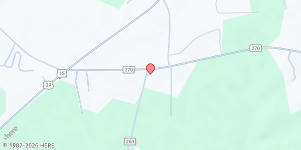 Map showing The Bridge Church at 1000 Lee Road 263, Cusseta, AL