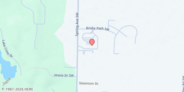 Map showing Annunciation of the Lord Catholic Church at 3910 Spring Ave. SW, Decatur, AL