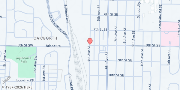 Map showing Calvary Assembly - Decatur Dream Center at 312 8th St. SW #3807, Decatur, AL