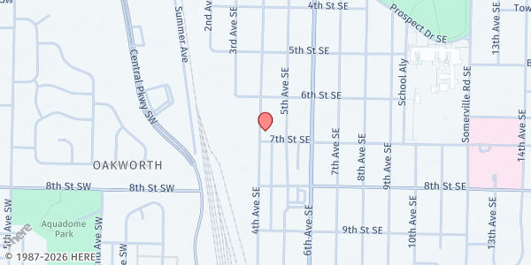 Map showing Canaan Community Christian Church - Food Distribution Center at 1032a 4th Ave SE, Decatur, AL