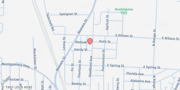 Map showing Helping Hands Dothan at 435 J Steele Rd., Dothan, AL
