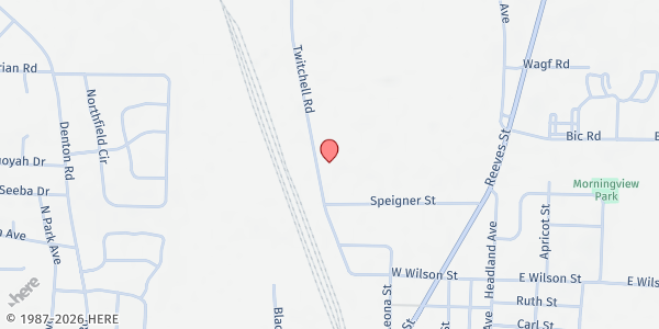 Map showing Wiregrass Area Food Bank at Wiregrass Area Food Bank, Dothan, AL