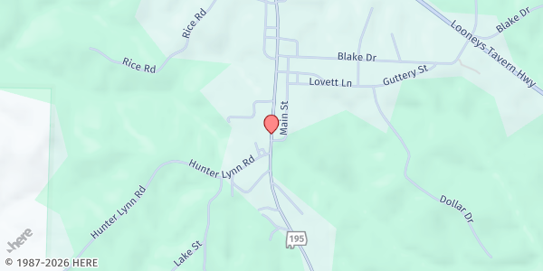 Map showing Main Street Ministries at 991 AL-33, Double Springs, AL