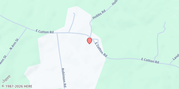 Map showing Eclectic Methodist Church at 1035 Main St., Eclectic, AL