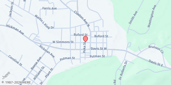 Map showing Christian Mission Centers at 342 N. Court St., Elba, AL
