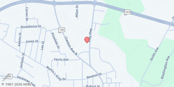 Map showing Elba Church of Christ at 715 Troy Rd., Elba, AL