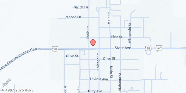 Map showing Read the Red Ministry at 24851 US-98 #9, Elberta, AL