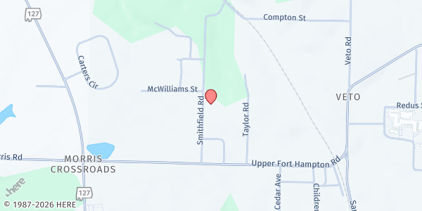 Map showing Westside Church of Christ at 25704 Smithfield Road, Elkmont, AL