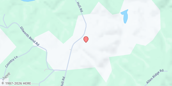 Map showing Dilworth Church of God at 3688 Hull Rd., Empire, AL