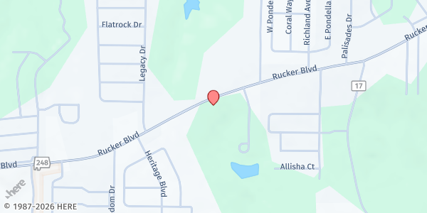 Map showing Beth-El Faith Church at 3180 Rucker Blvd., Enterprise, AL