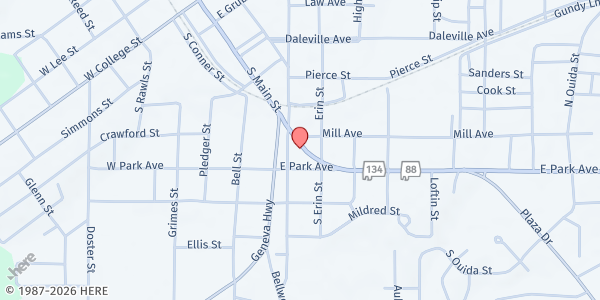Map showing Good Samaritan - Helping Hands at 708 S. Main St., Enterprise, AL