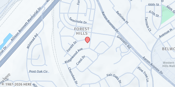 Map showing Mt. Pilgrim People's Development Center at 143 Seminole Cir., Fairfield, AL