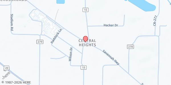 Map showing Cornerstone Church - Central Sharing Center at 3255 Co. Rd. 200, Florence, AL