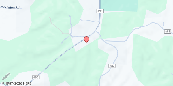 Map showing Abundant Love Mission - Food Distribution Center at 3033 Co Rd 490, Hanceville, AL