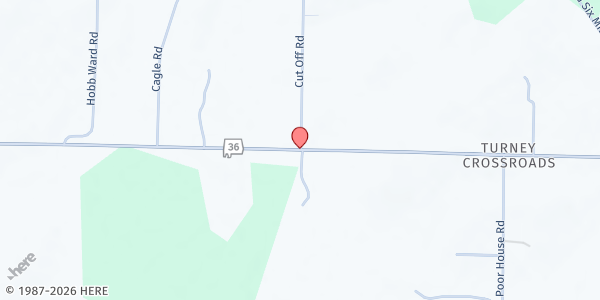 Map showing Life Source at 1577 Highway 36 East, Hartselle, AL