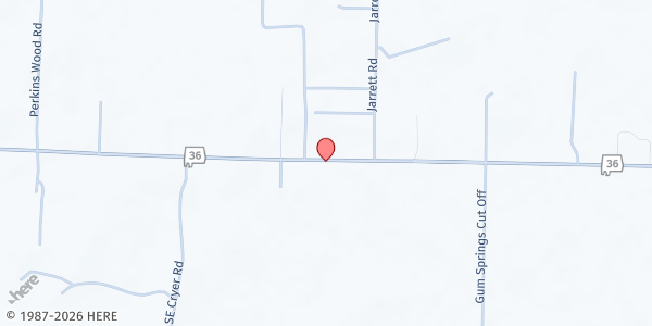 Map showing LifeSource at 1577 AL-36, Hartselle, AL