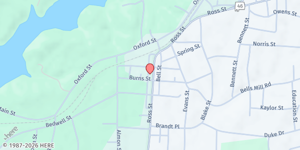 Map showing CSFP - Hearts of Cleburne Family Resource Center at 915 ROSS STREET, Heflin, AL