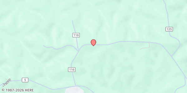 Map showing Vise Grove SDA at 303 County Road 116, Heflin, AL