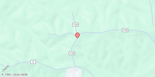 Map showing Vise Grove SDA Church at 303 Co. Rd. 116, Heflin, AL