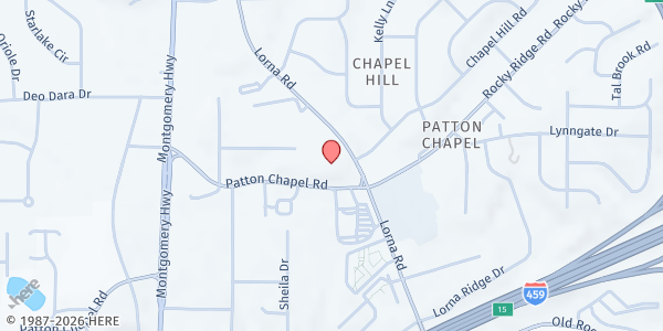 Map showing Hoover Church of Christ Food Pantry at 3248 Lorna Rd., Hoover, AL